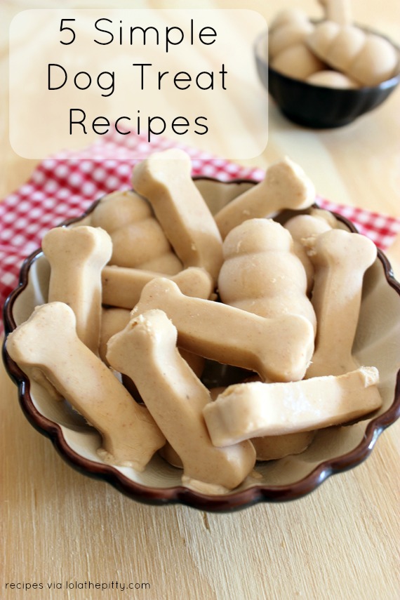 5 Simple Dog Treat Recipes Lolathepitty.com  