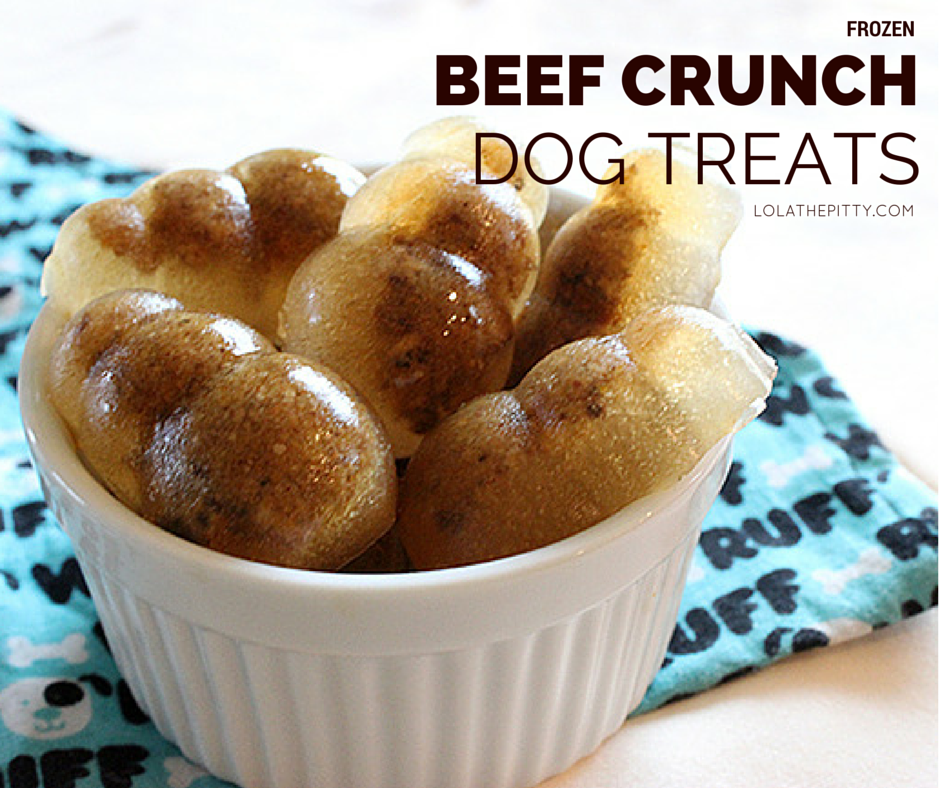 Frozen Beef Crunch Dog Treat Recipe - lolathepitty.com